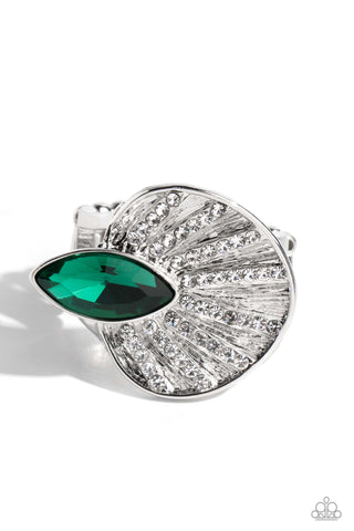 Paparazzi-Fan Dance Dazzle - Green Ring