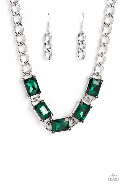 Paparazzi-Radiating Review - Green Necklace