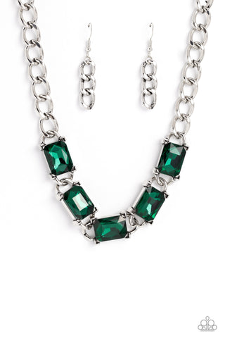 Paparazzi-Radiating Review - Green Necklace