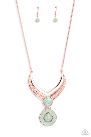 Paparazzi-I CLAN See Clearly Now - Copper Necklace