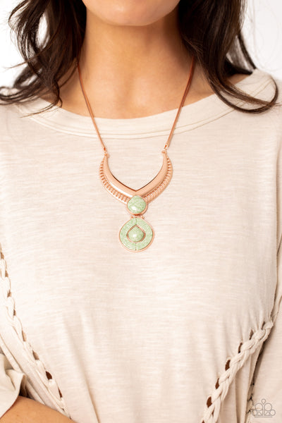 Paparazzi-I CLAN See Clearly Now - Copper Necklace