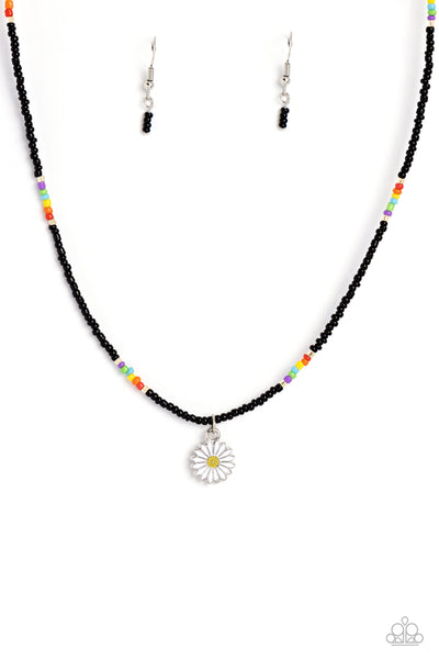 Paparazzi-Charming Chance - Black Necklace