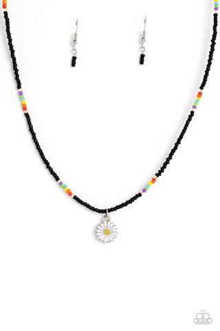 Paparazzi-Charming Chance - Black Necklace