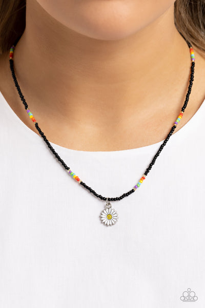 Paparazzi-Charming Chance - Black Necklace