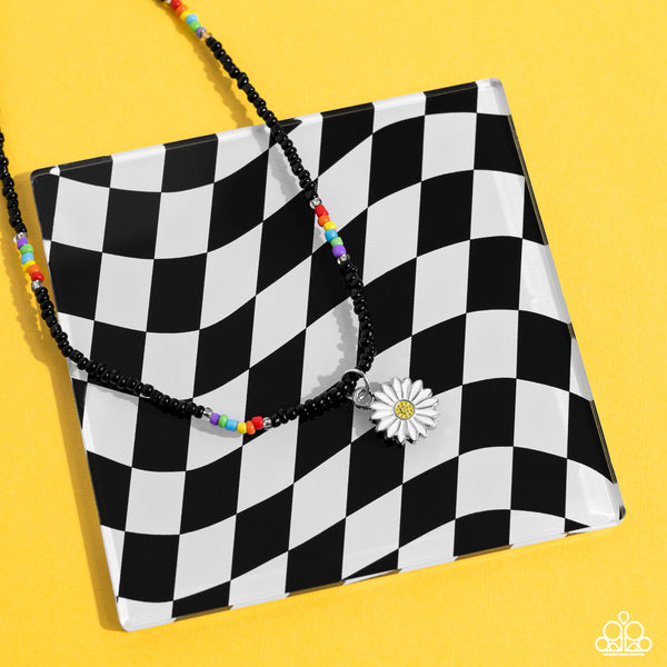 Paparazzi-Charming Chance - Black Necklace