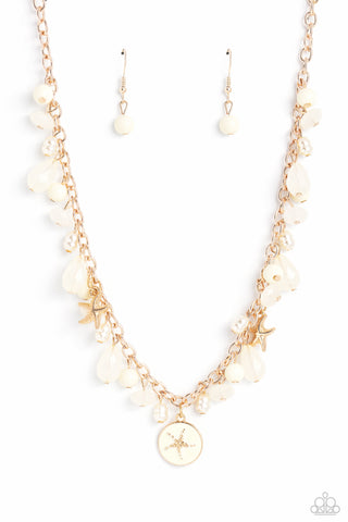 Paparazzi-Surfer Serenade - Gold Necklace