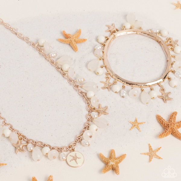 Paparazzi-Surfer Serenade - Gold Necklace