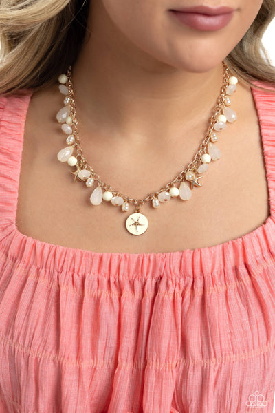 Paparazzi-Surfer Serenade - Gold Necklace