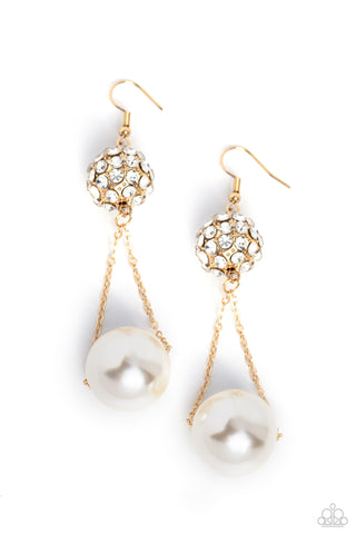 Paparazzi-Ballerina Balance - Gold Earring