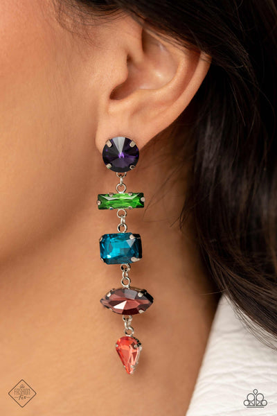 Paparazzi-Connected Confidence - Multi Earring