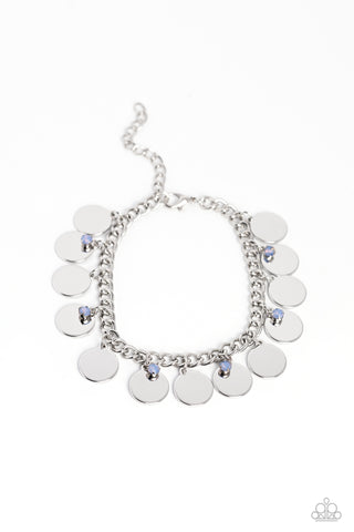 Paparazzi-Dreamy Discs - Blue Bracelet