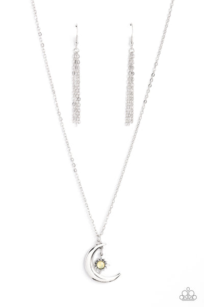 Paparazzi-Stellar Sway - Yellow Necklace