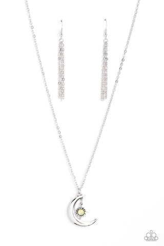 Paparazzi-Stellar Sway - Yellow Necklace