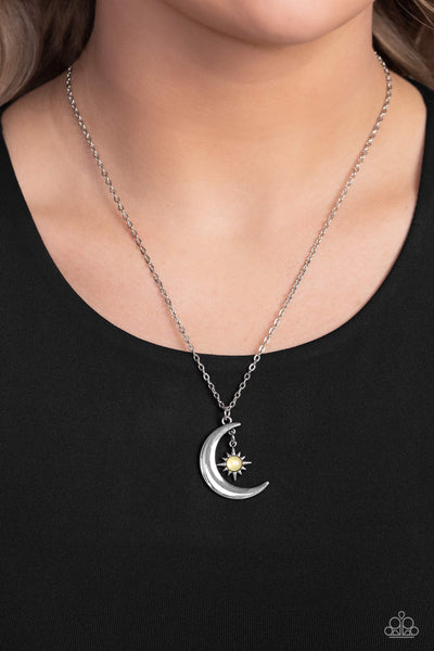 Paparazzi-Stellar Sway - Yellow Necklace