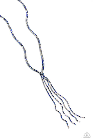 Paparazzi-Jazz STRANDS - Blue Necklace