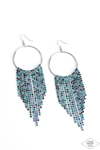 Paparazzi-Streamlined Shimmer - Blue Earring