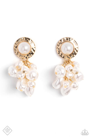 Paparazzi-Long Time No SEA - Gold Earring