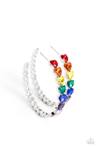 Paparazzi-Hypnotic Heart Attack - Multi Earring