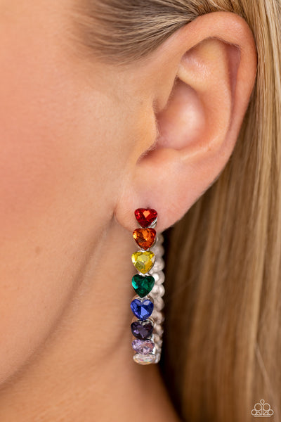 Paparazzi-Hypnotic Heart Attack - Multi Earring