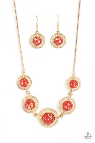 Paparazzi-Sophisticated Showcase - Red Necklace