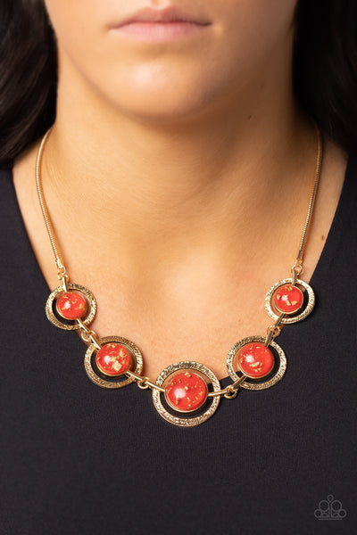 Paparazzi-Sophisticated Showcase - Red Necklace