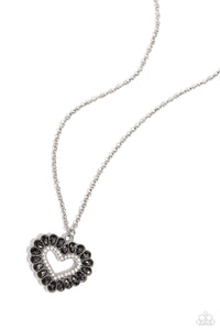 Paparazzi-FLIRT No More - Silver Necklace