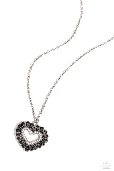 Paparazzi-FLIRT No More - Silver Necklace