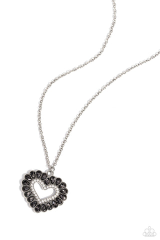 Paparazzi-FLIRT No More - Silver Necklace