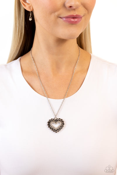 Paparazzi-FLIRT No More - Silver Necklace