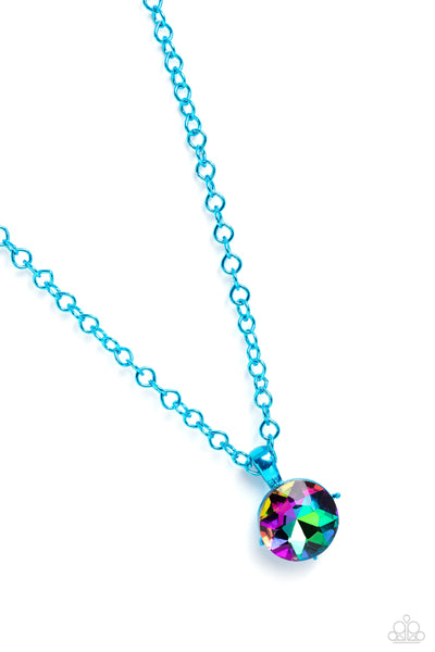 Paparazzi-Las Vegas DIP - Blue Necklace