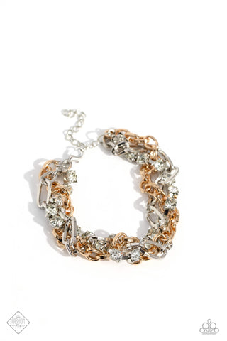 Paparazzi-Two-Tone Taste - Multi Bracelet