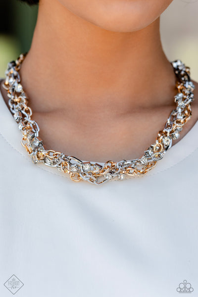 Paparazzi-Totally Two-Toned - Multi Necklace
