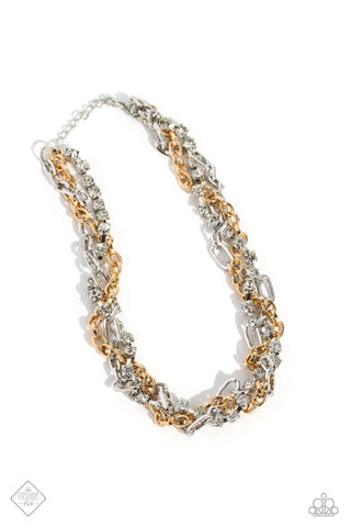 Paparazzi-Totally Two-Toned - Multi Necklace