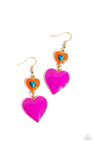 Paparazzi-Flirting with Fashion - Gold Earring