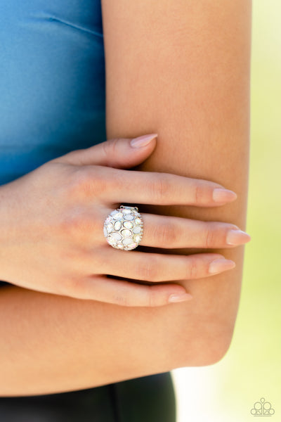 Paparazzi-BLING Loud and Proud - White Ring