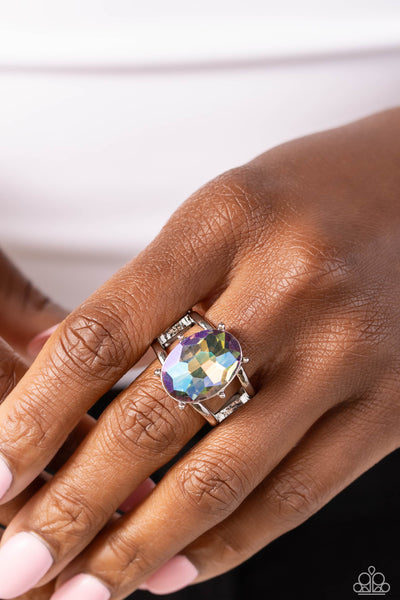 Paparazzi-Prismatically Pronged - Multi Ring