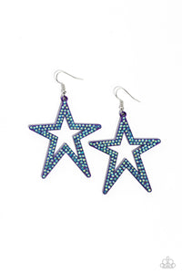 Paparazzi-Rockstar Energy - Purple Earring