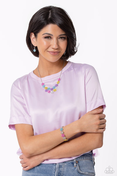 Paparazzi-Floral Fair - Multi Bracelet & Necklace Set