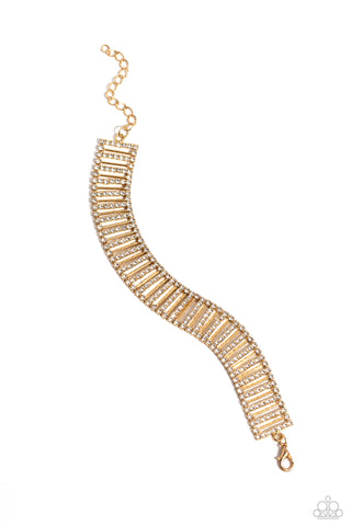 Paparazzi-Elusive Elegance - Gold Bracelet