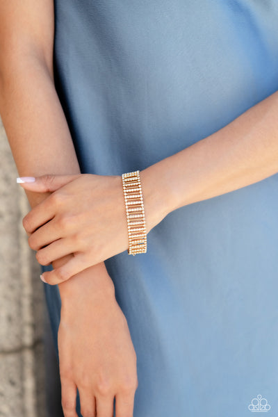 Paparazzi-Elusive Elegance - Gold Bracelet