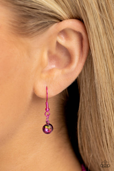 Paparazzi-Combustible Command - Pink Necklace