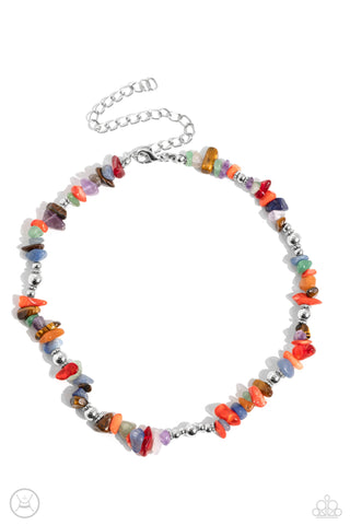 Paparazzi-Carved Confidence - Multi Necklace (Choker)