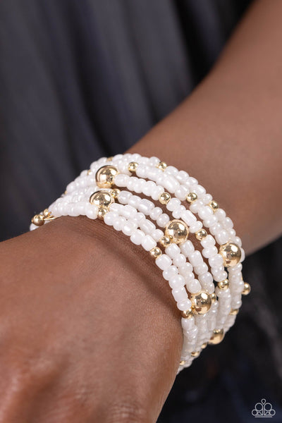 Paparazzi-Refined Retrograde - Gold Bracelet