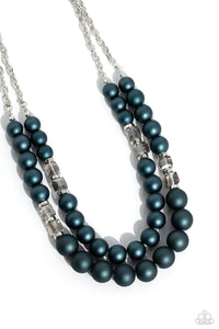 Paparazzi-Shopaholic Season - Blue Necklace Set