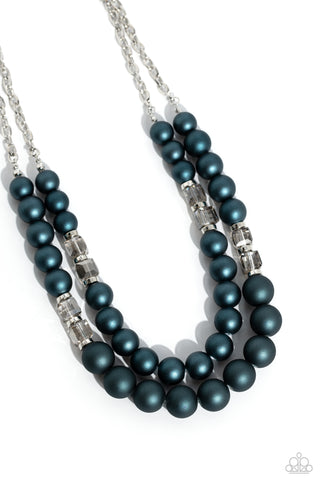 Paparazzi-Shopaholic Season - Blue Necklace Set