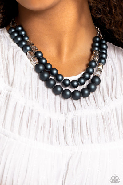 Paparazzi-Shopaholic Season - Blue Necklace Set