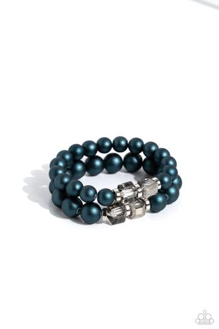 Paparazzi-Shopaholic Showdown - Blue Bracelet Set