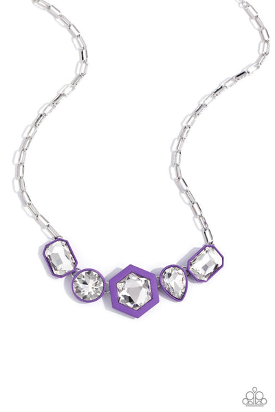 Paparazzi-Evolving Elegance - Purple Necklace (3 Piece Set)