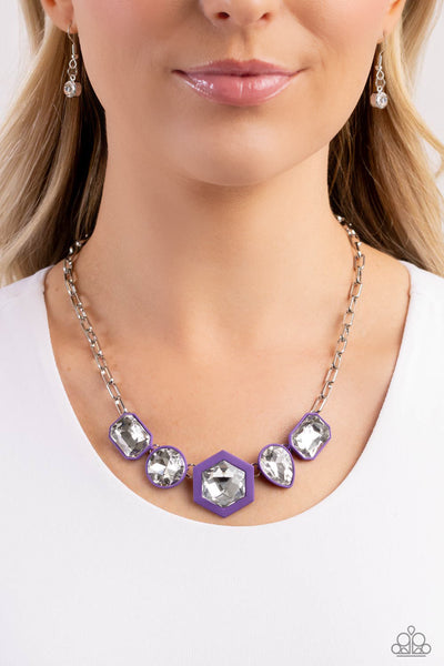 Paparazzi-Evolving Elegance - Purple Necklace (3 Piece Set)