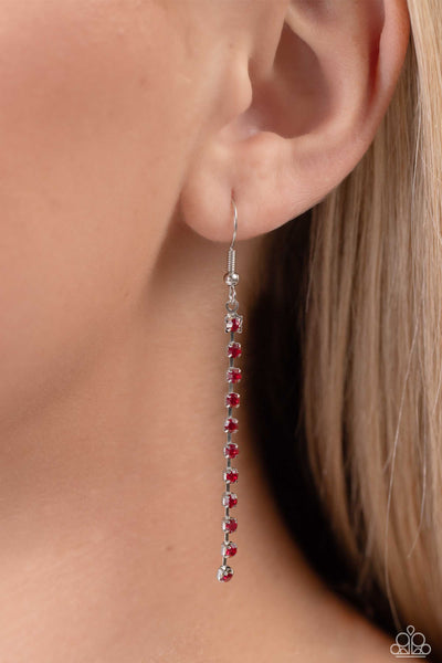 Paparazzi-Tasteful Tiers - Red Necklace